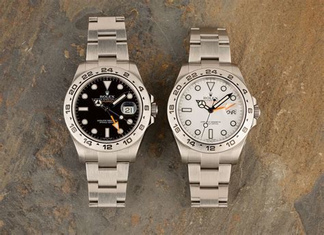 difference between rolex explorer ii.